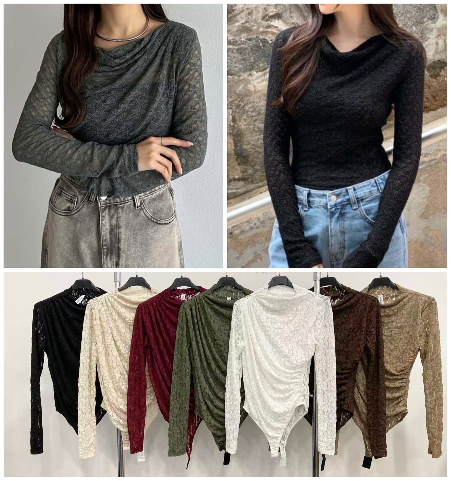 Body encaje con forro