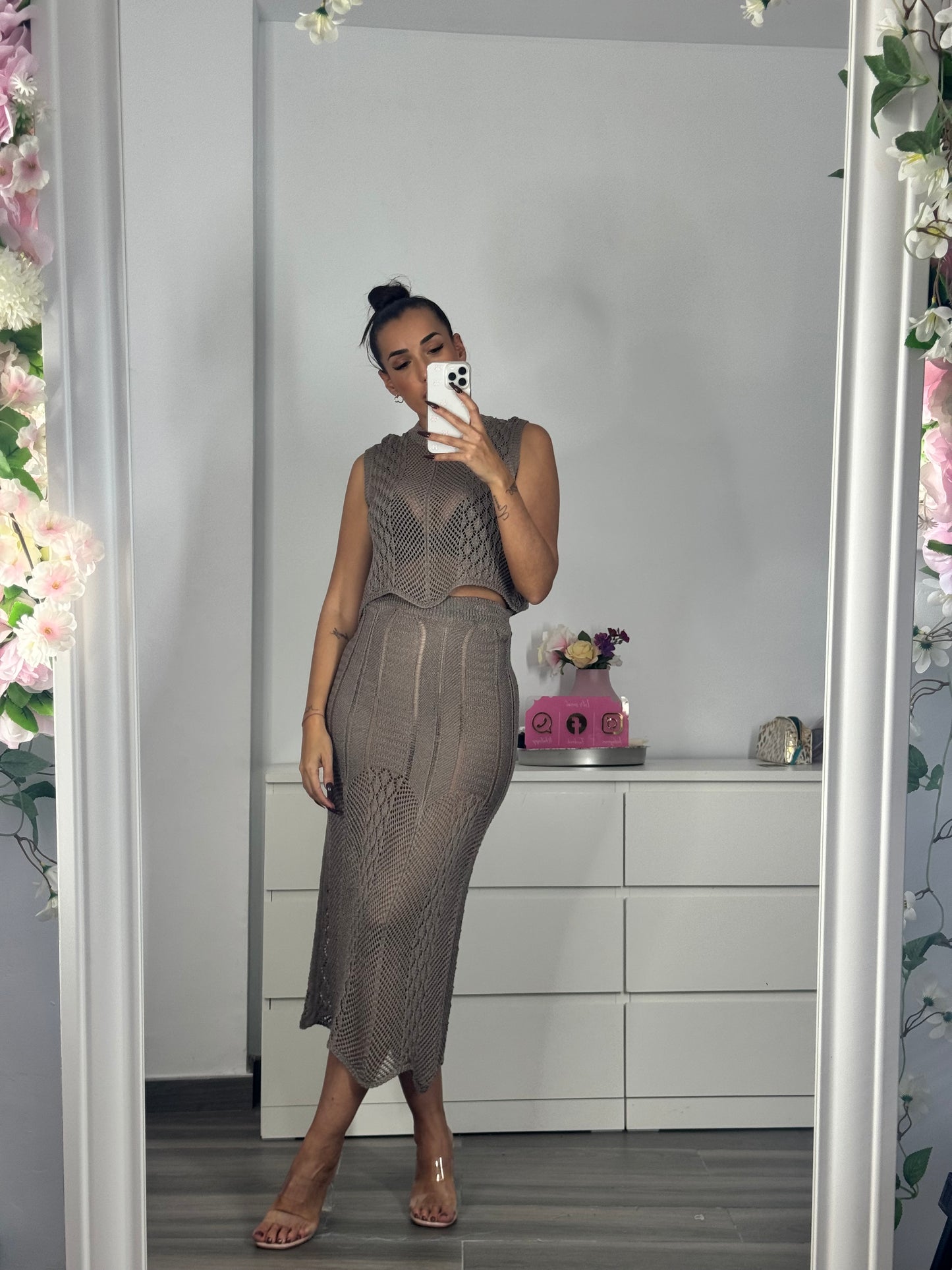 Conjunto falda colado