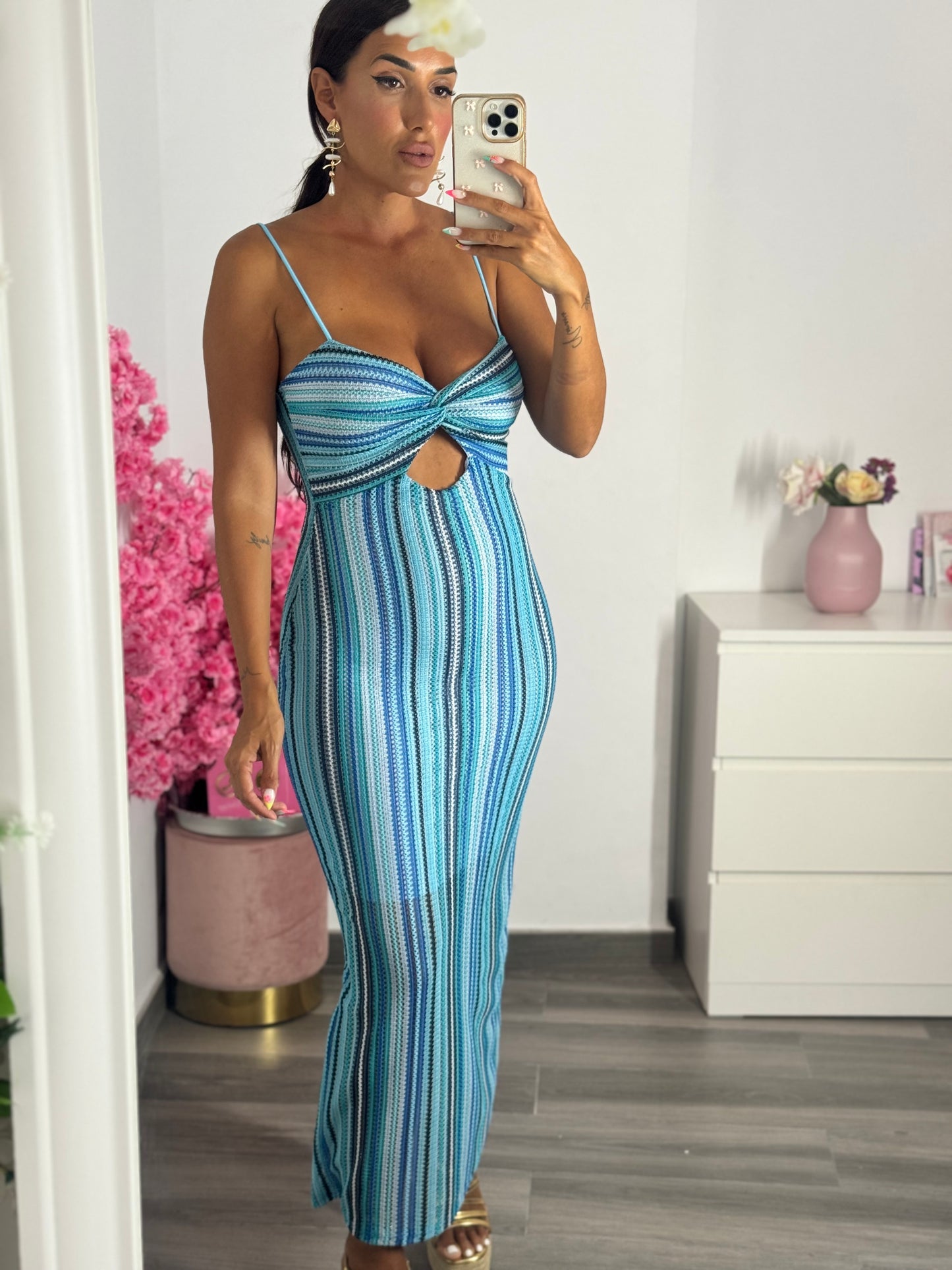 Vestido celeste