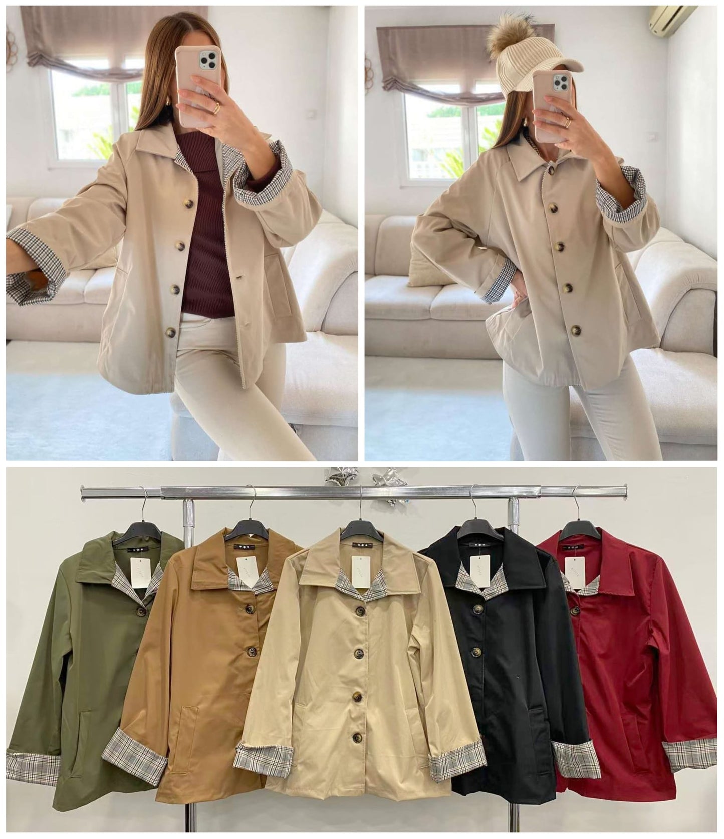 Chaqueta puños raya