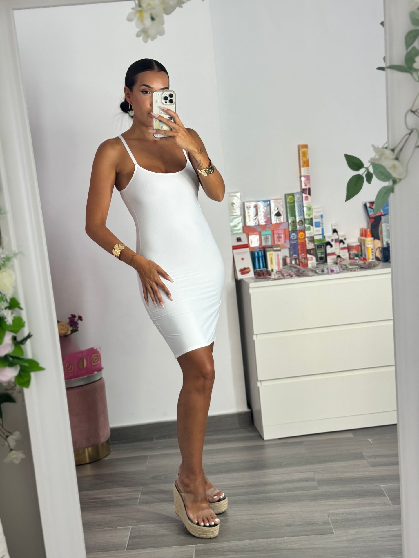 Forro para vestidos calados