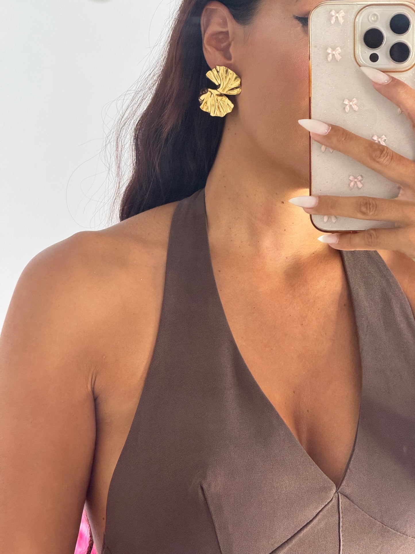 Pendientes hojitas