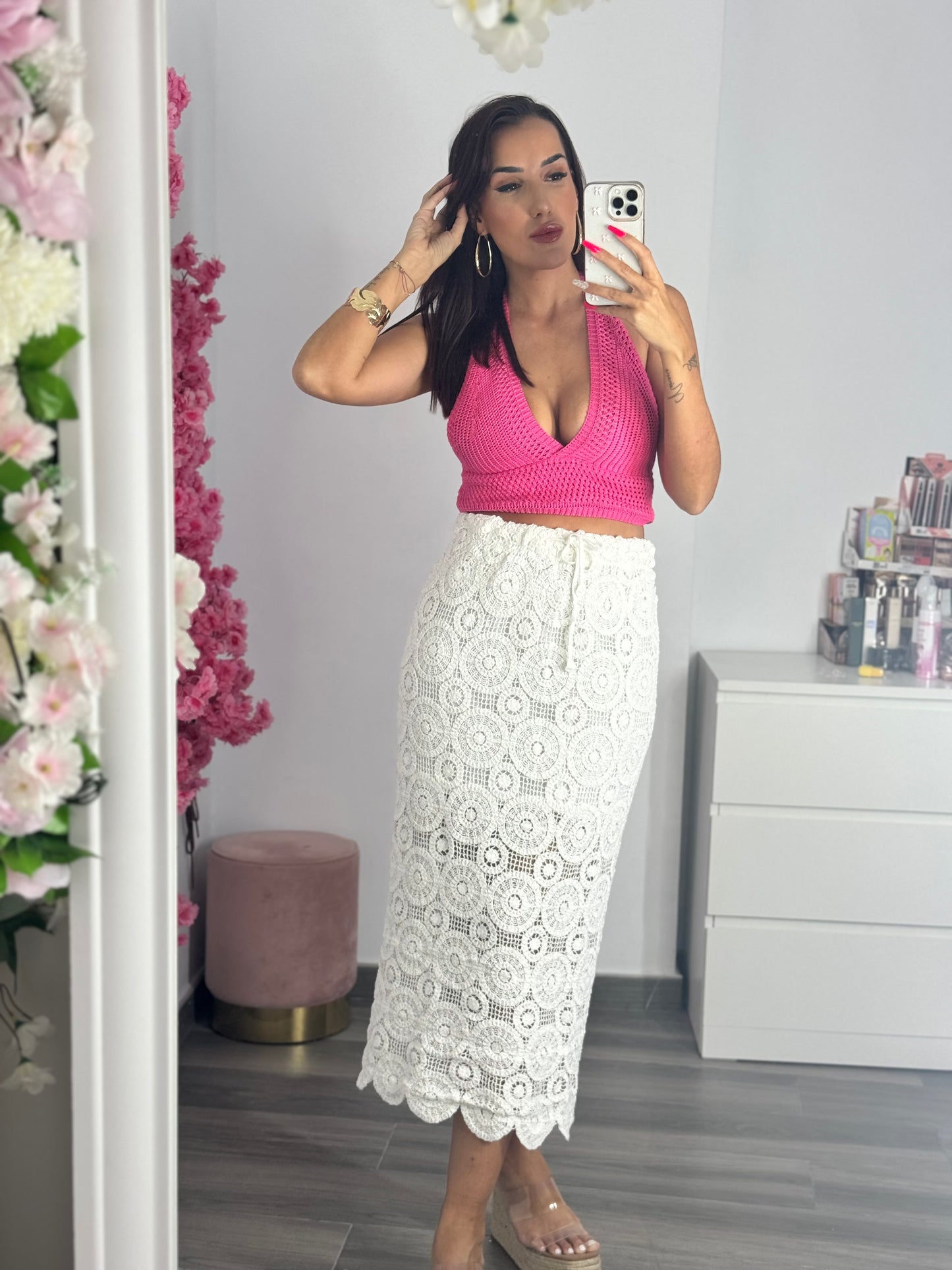 Falda crochet