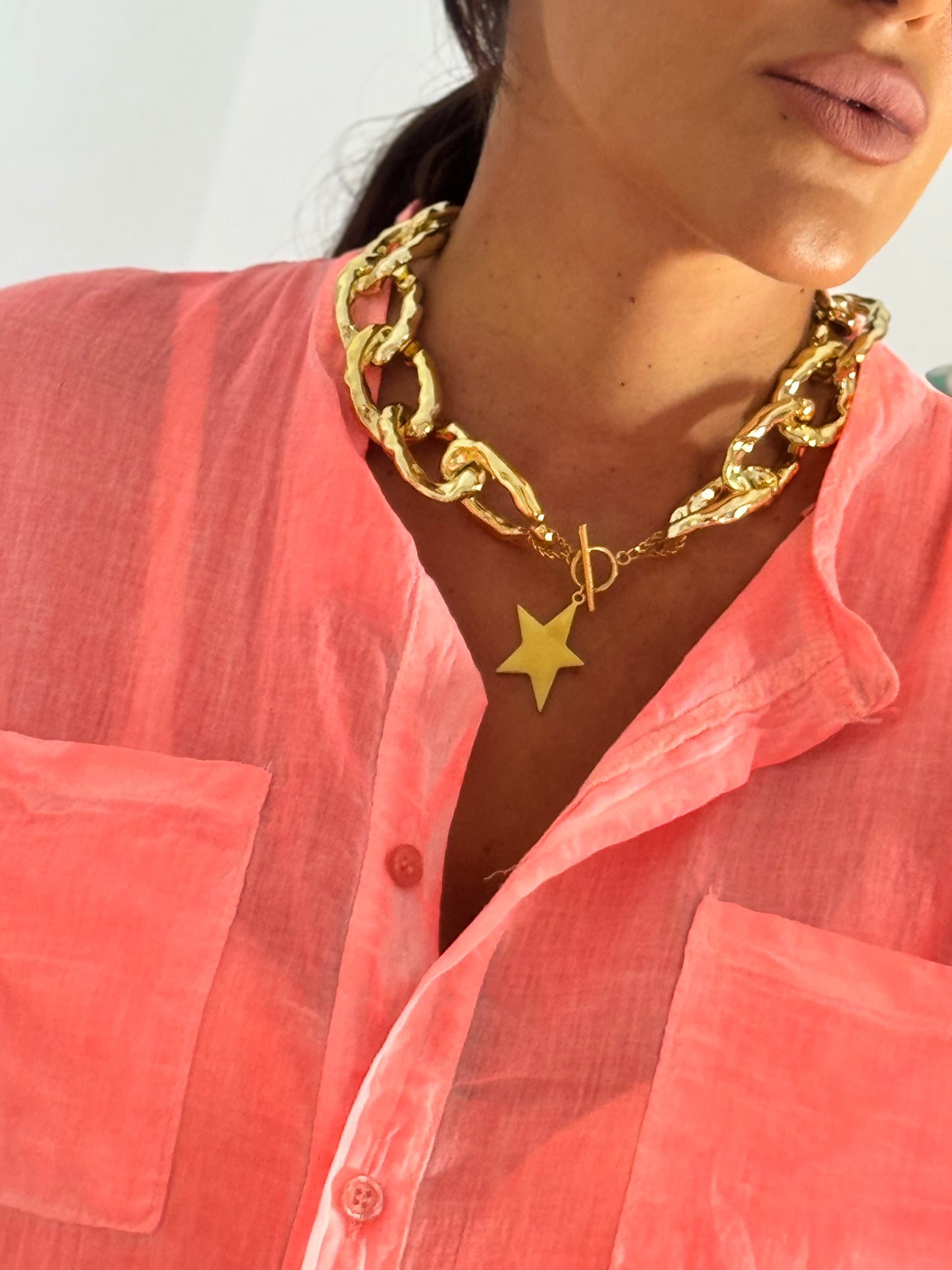 Collar estrella oro
