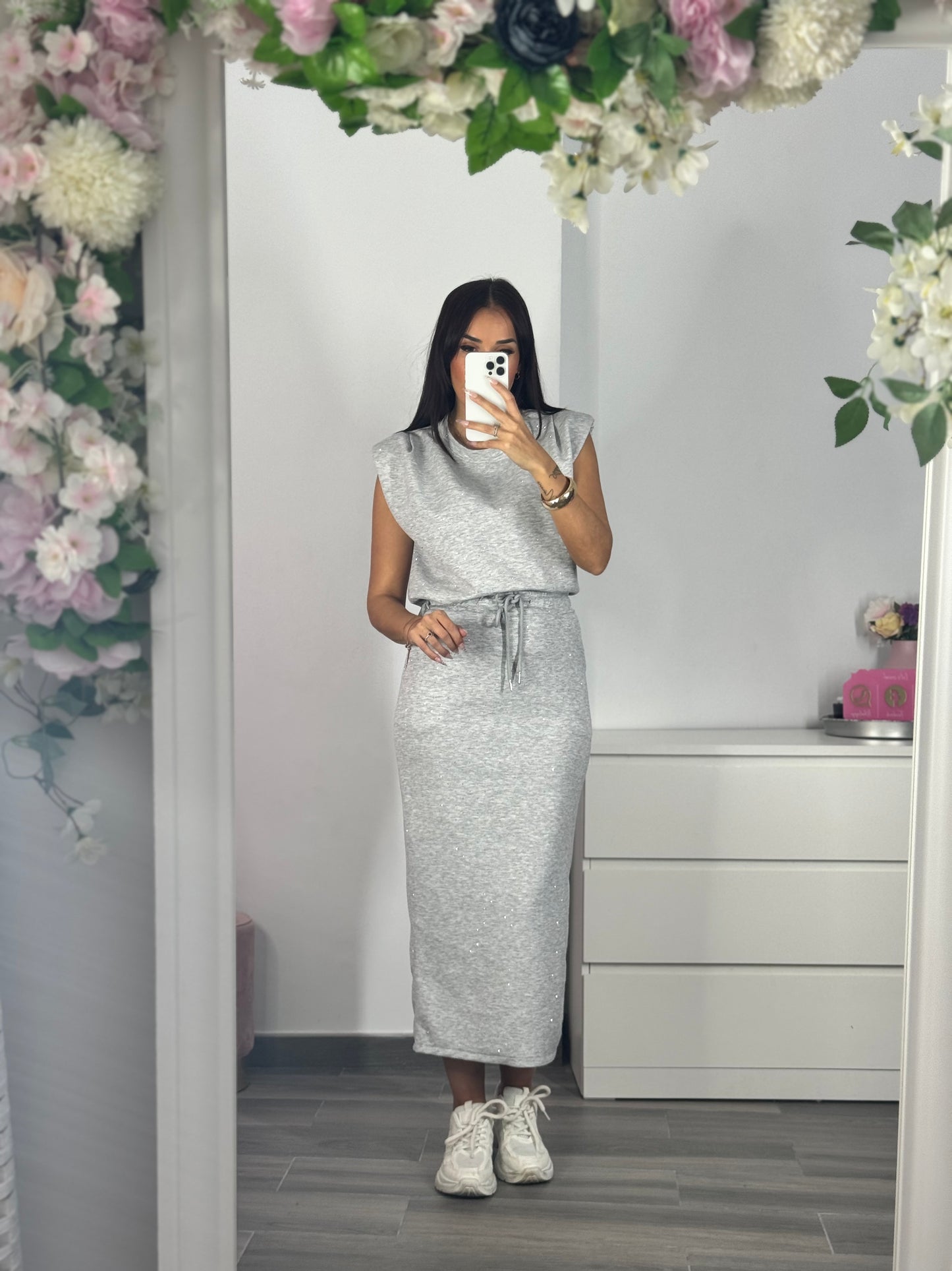Conjunto strass midi