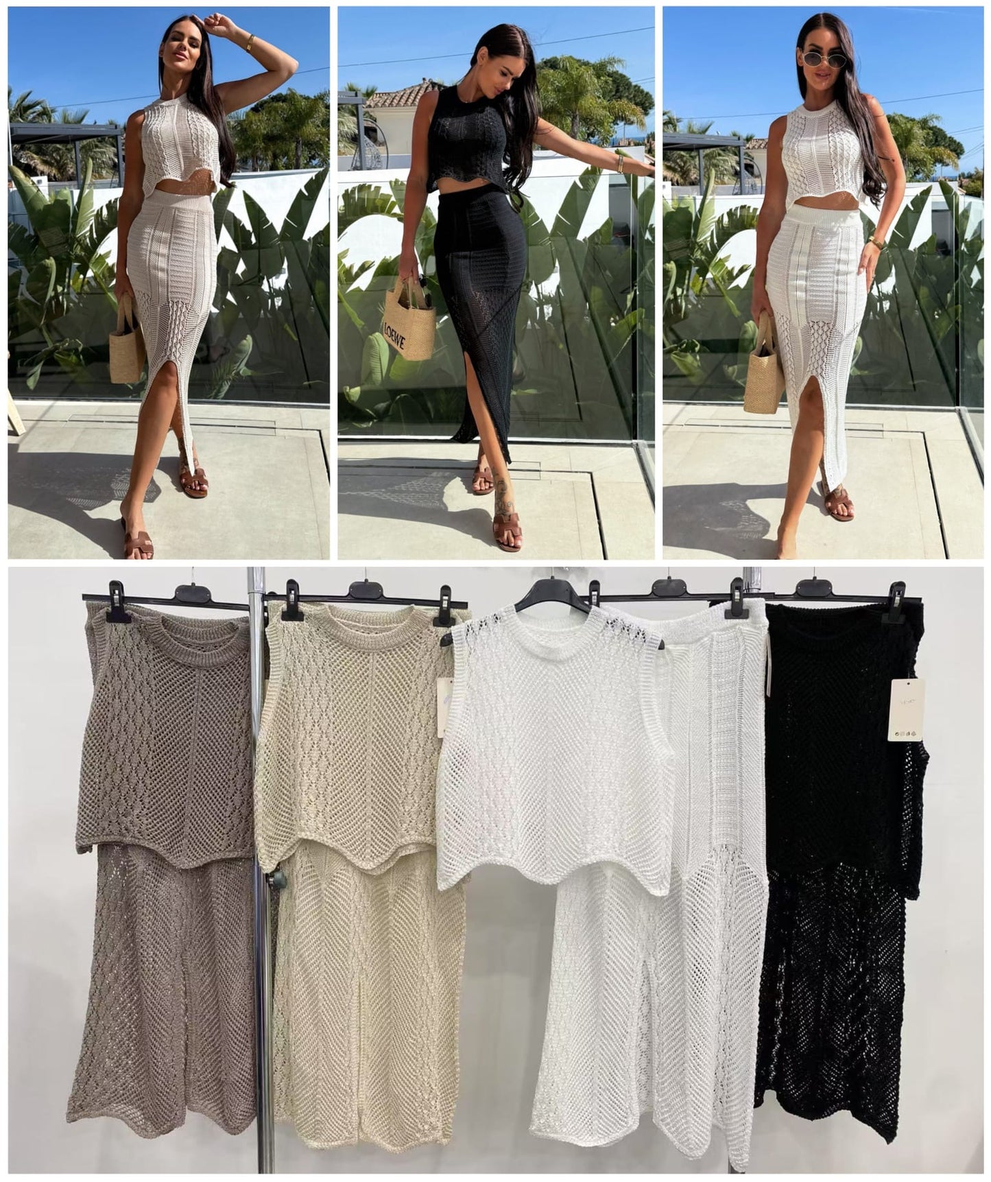 Conjunto falda colado