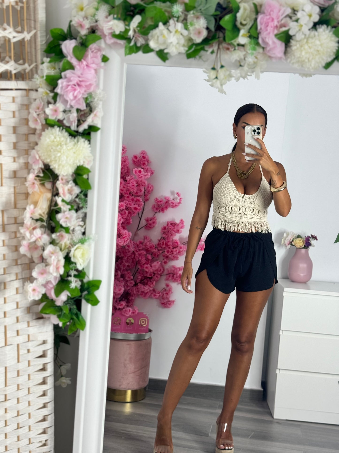Top crochet flecos