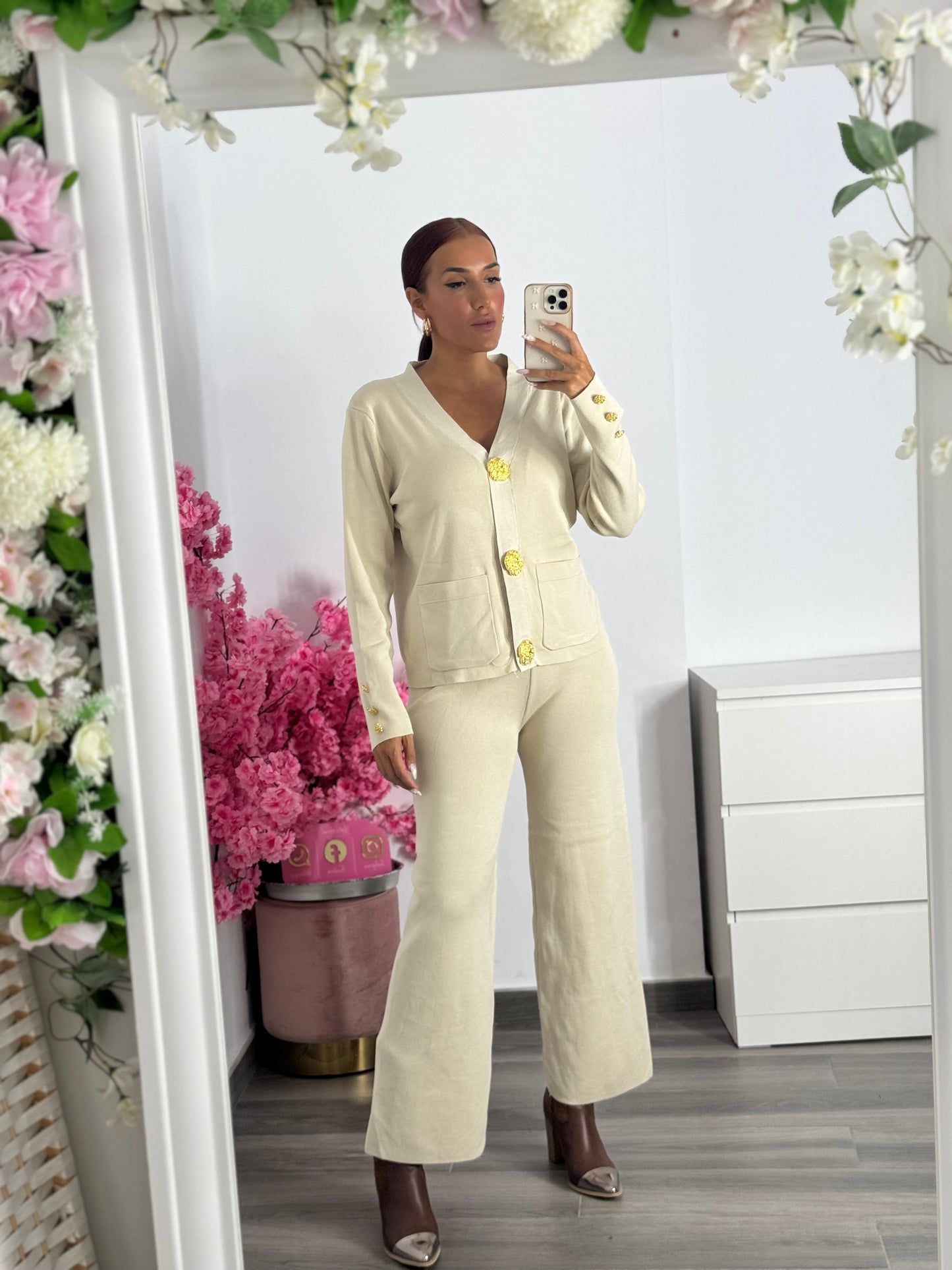 Conjunto botones oro