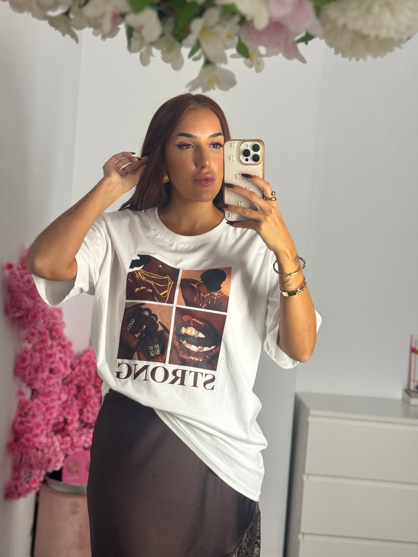 Camiseta oversize strong