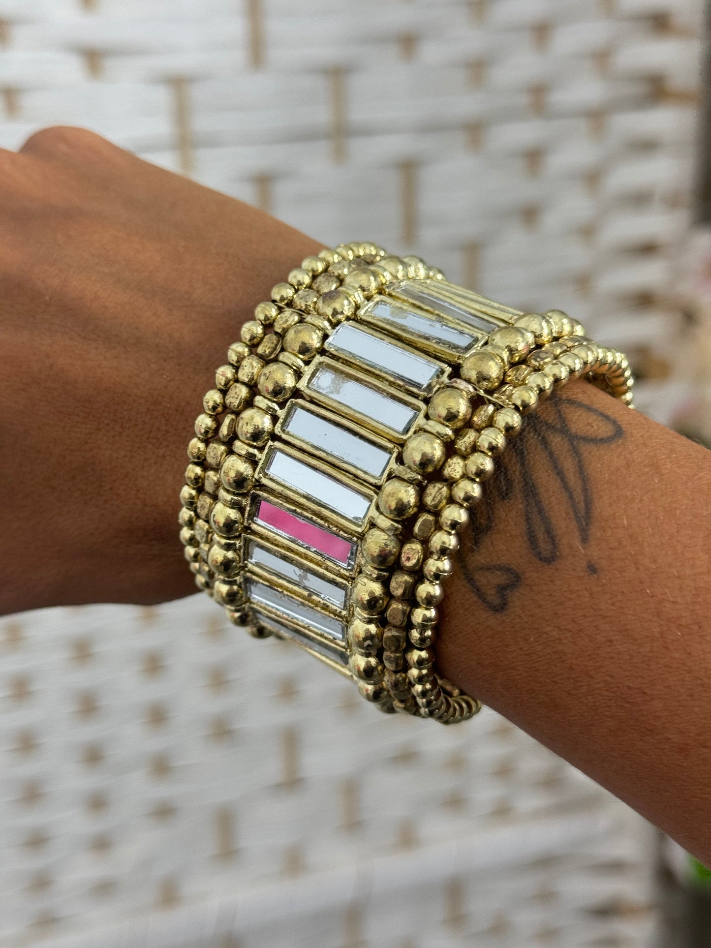 Pulsera rígida espejo