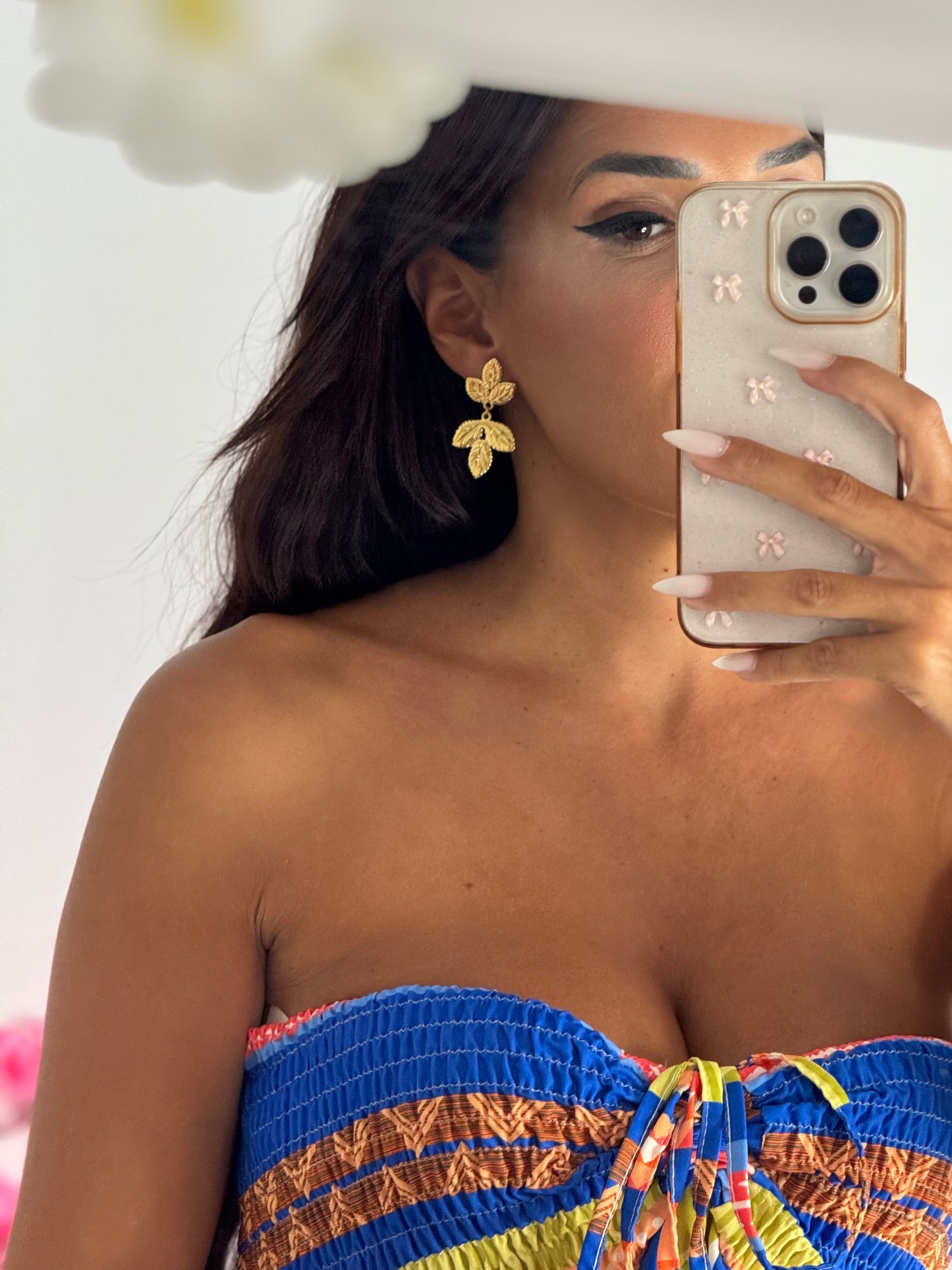 Pendientes hojas