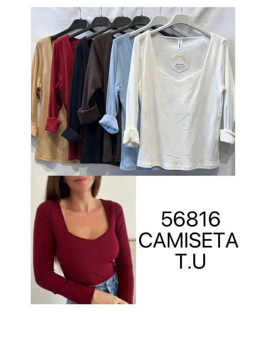 Camiseta cuello v