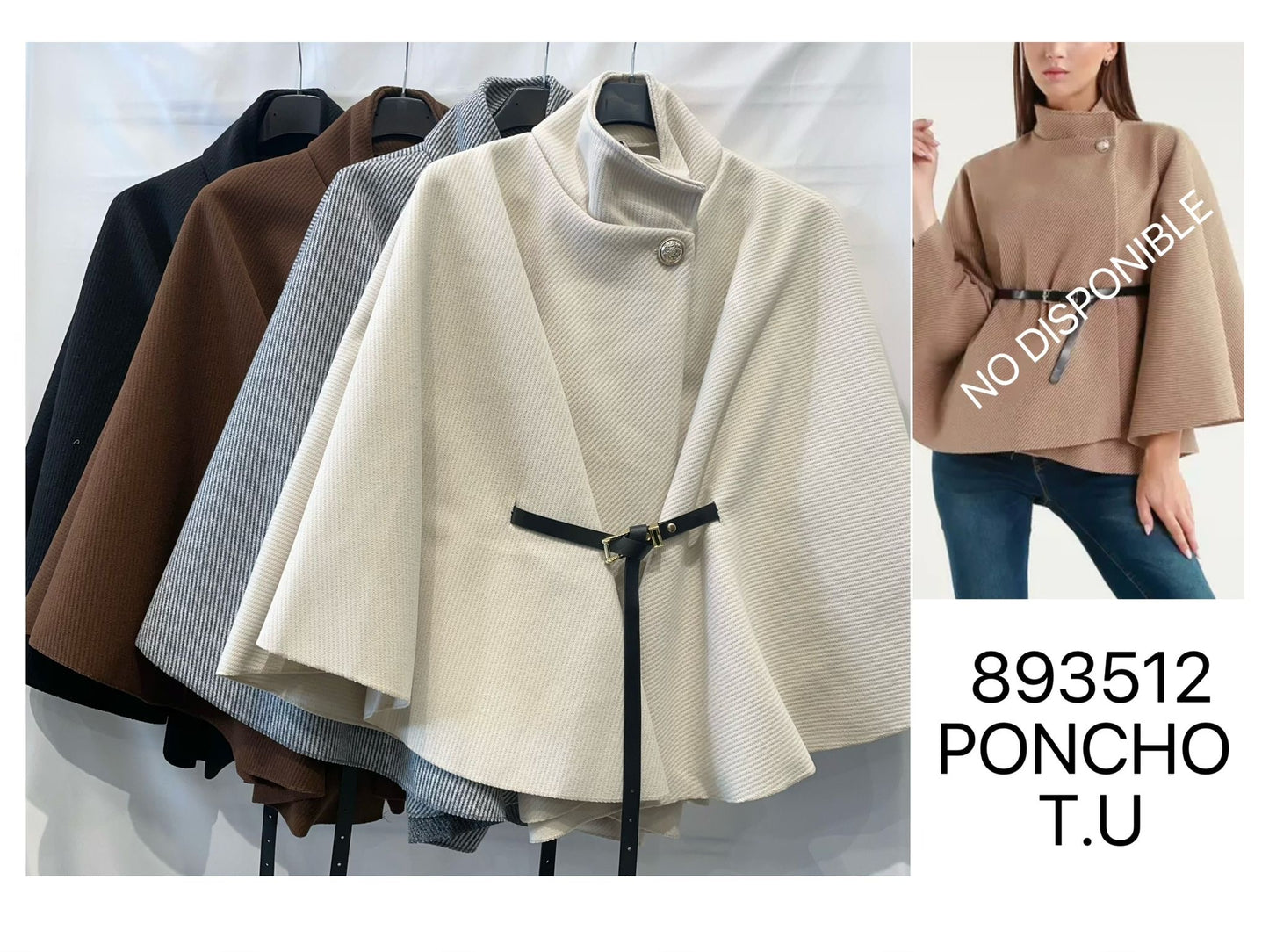 Poncho cinturón