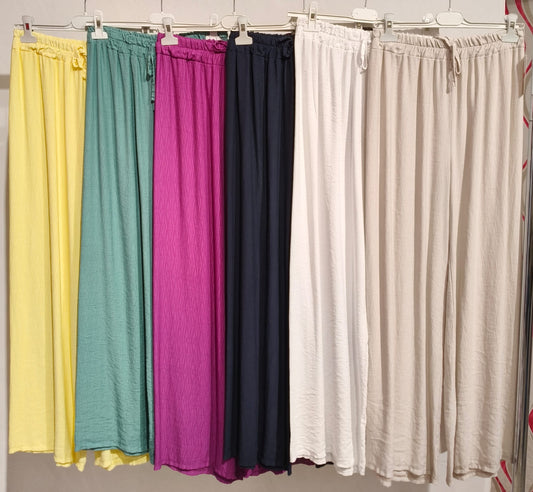Pantalones efecto lino