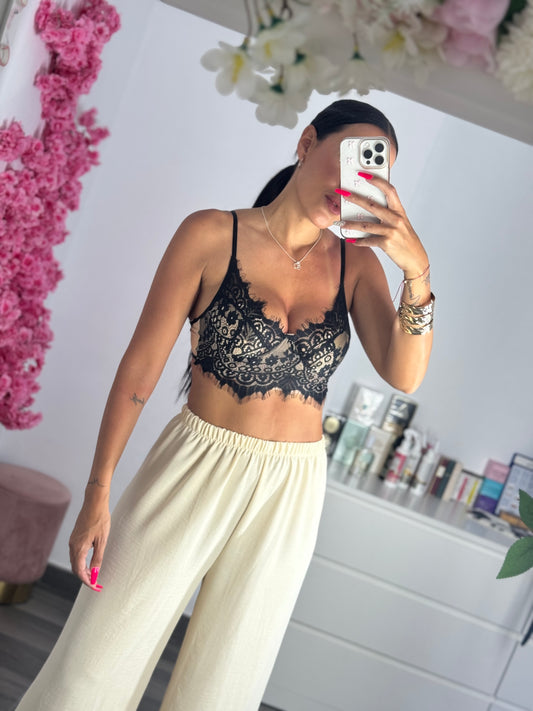 Top aros encaje