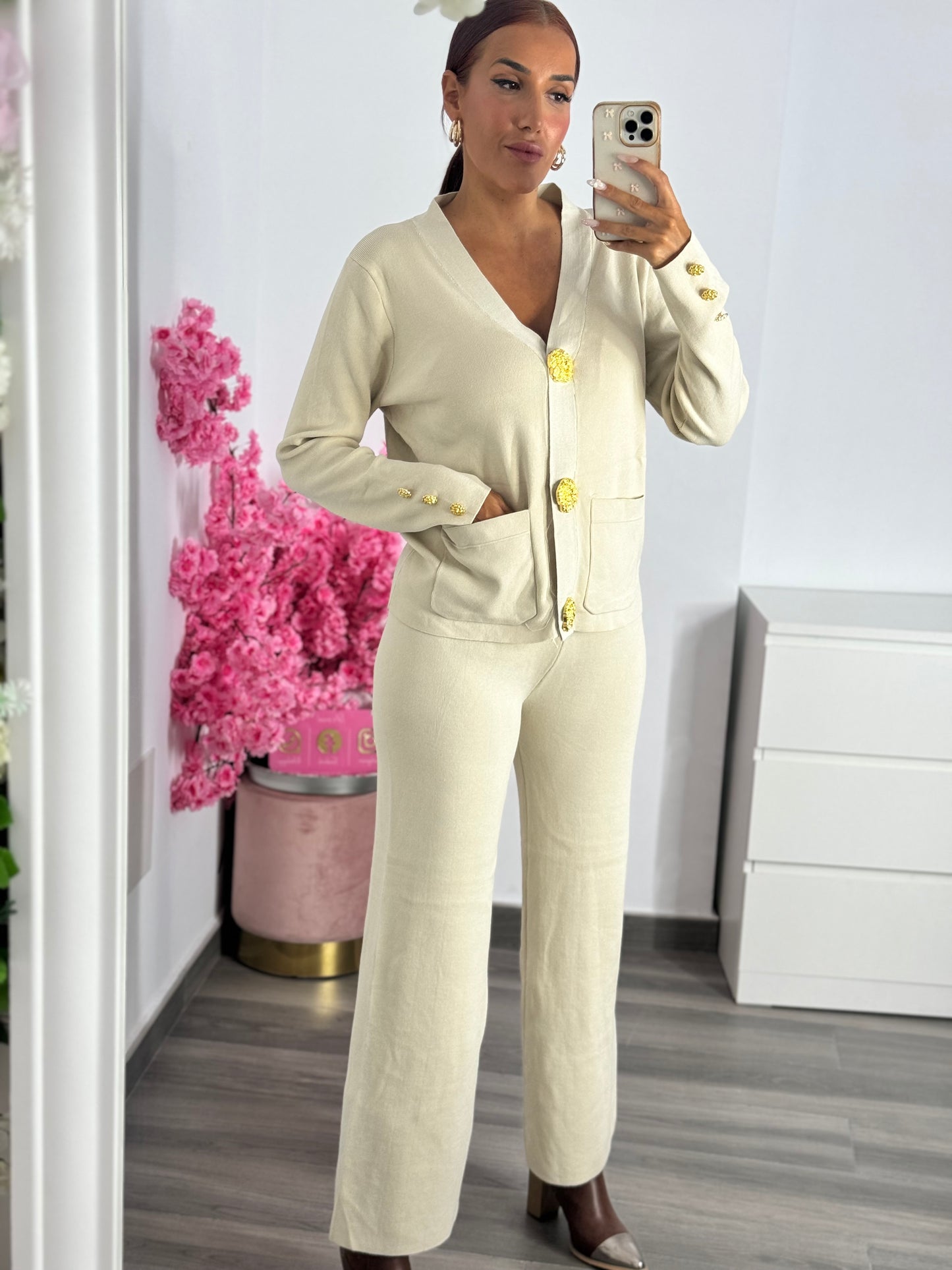 Conjunto botones oro