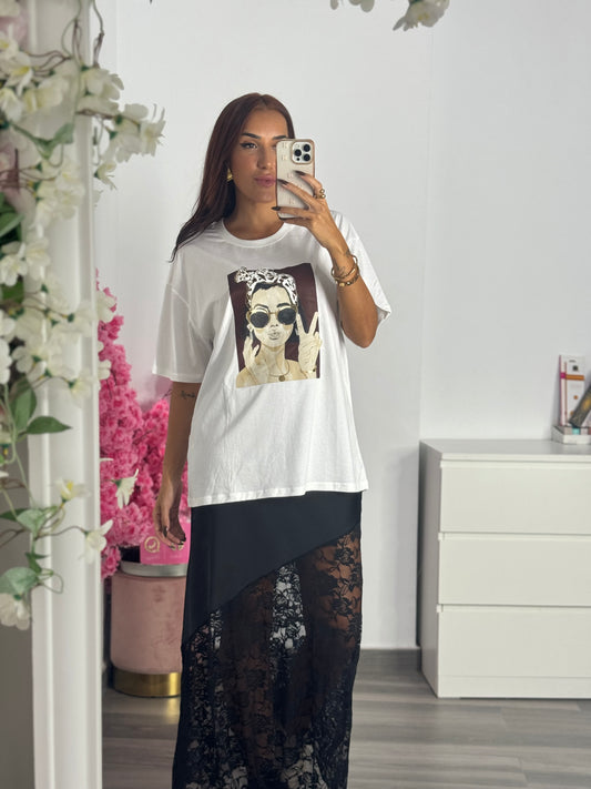 Camiseta mujer oversize