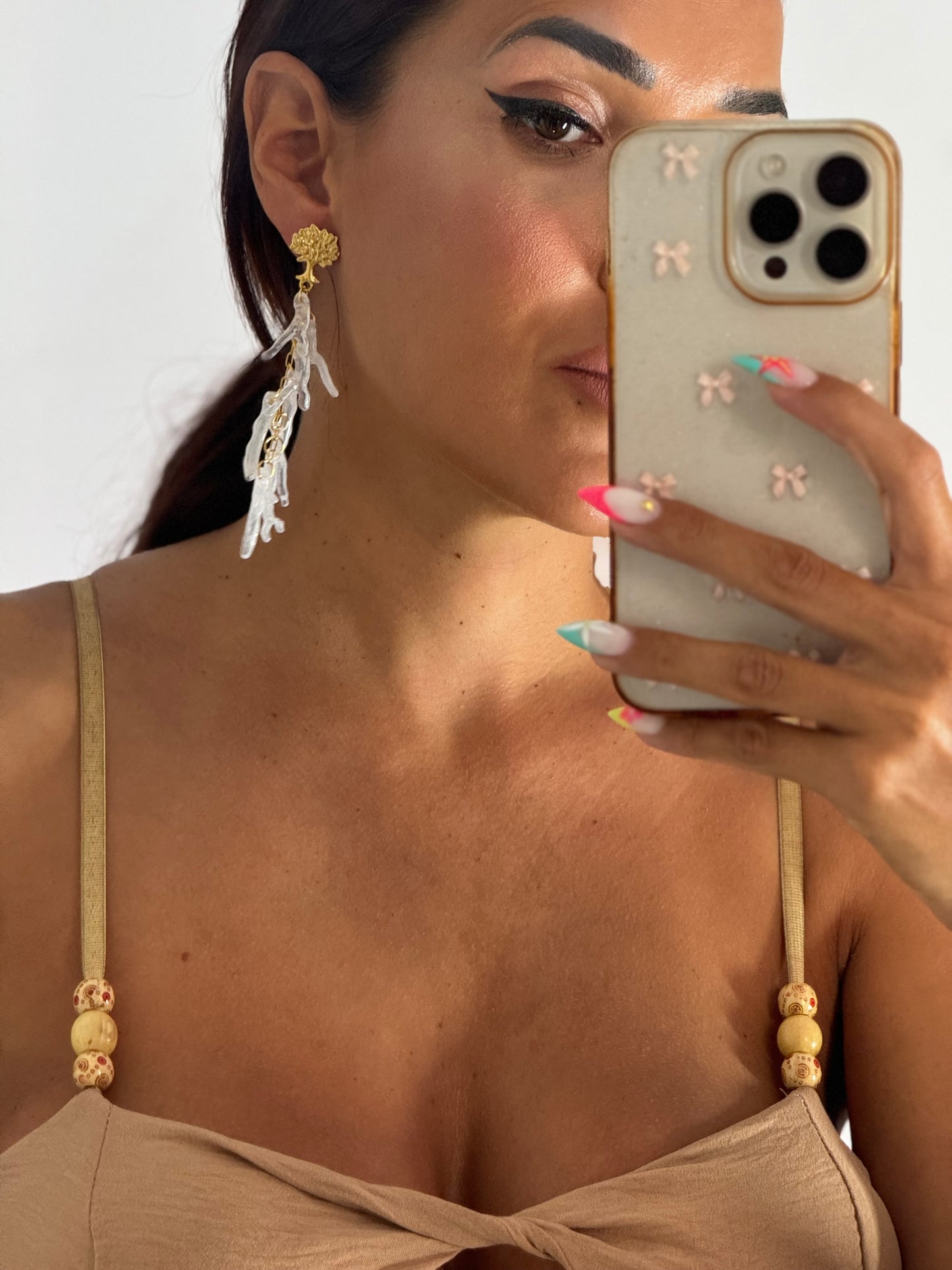 Pendientes corales