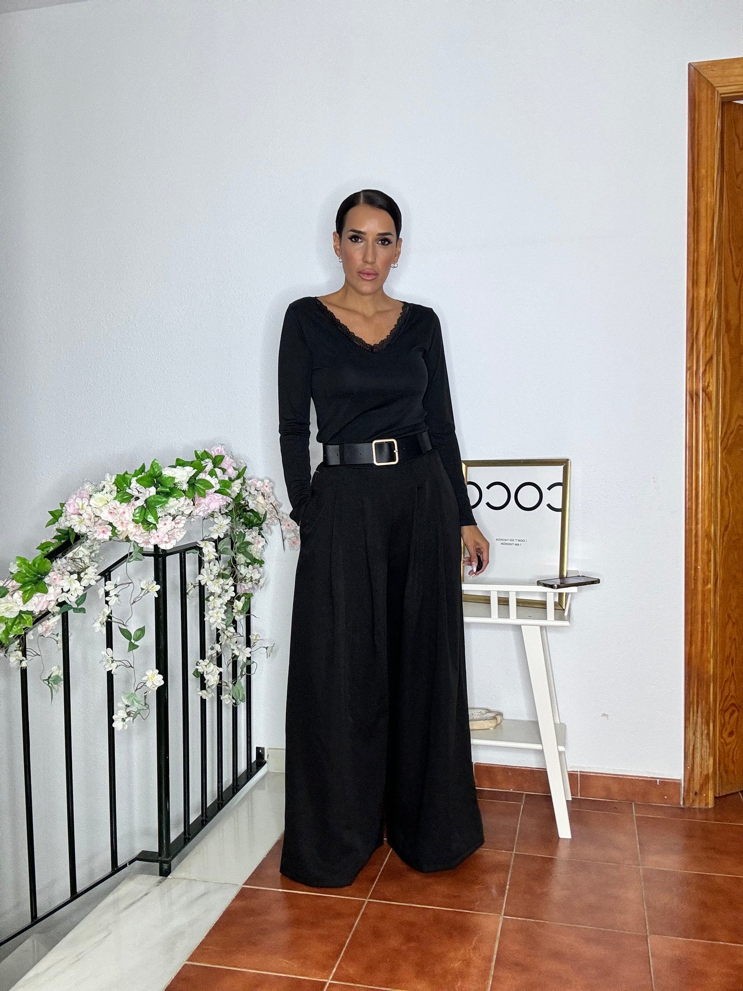 Pantalón ancho fluido