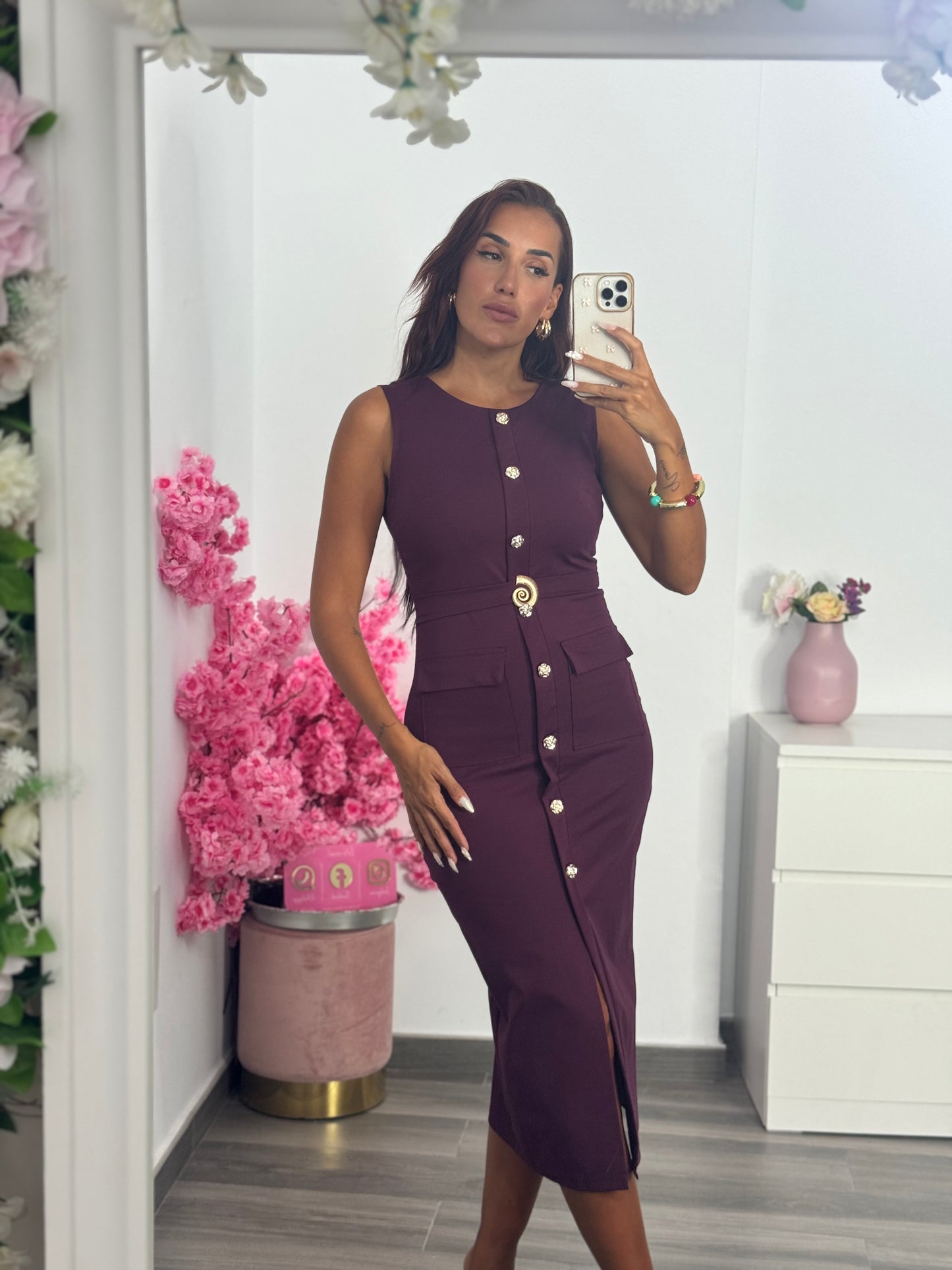 Vestido burgundy