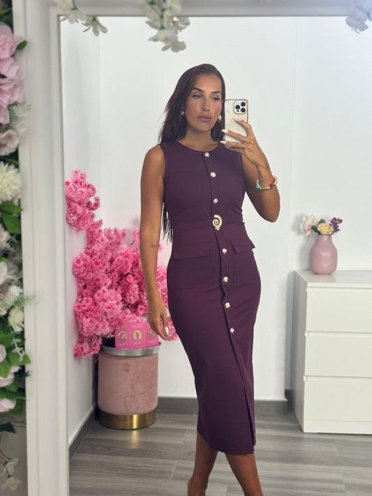 Vestido burgundy