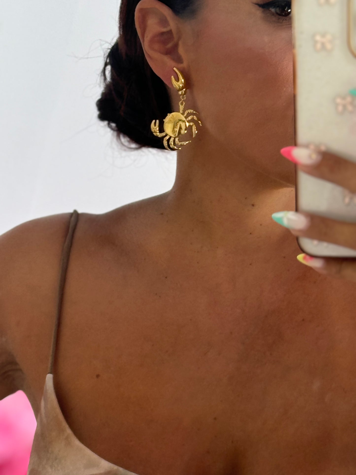 Pendientes cangrejos