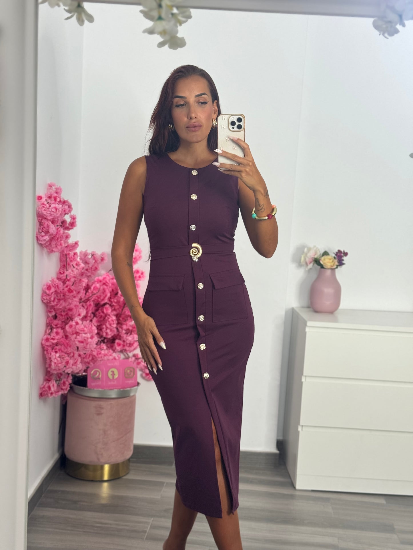 Vestido burgundy